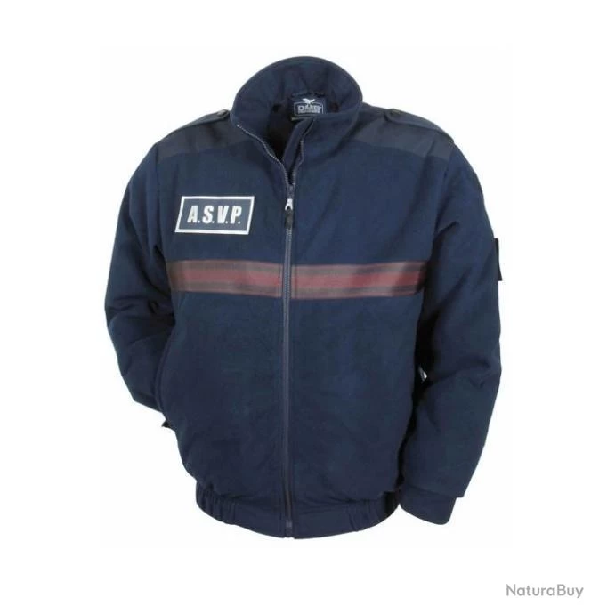 BLOUSON POLAIRE MARINE BANDES BORDEAUX ASVP 3 BLOUSON POLAIRE MARINE BANDES BORDEAUX ASVP