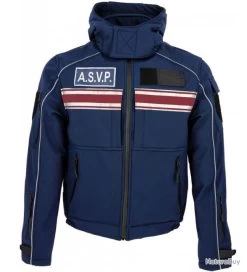 Blouson Sofshell Bandes Bordeaux ASVP
