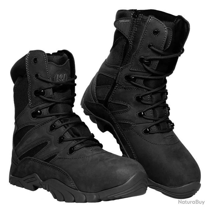 Bottes Tactiques Recon Hautes (Pointure 45, Couleur Noir) 3 Bottes Tactiques Recon Hautes (Pointure 45, Couleur Noir)