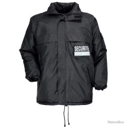 Coupe Vent Fourré Sécurité NOIR