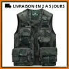 Gilet En Mailles Multipoches Pour Chasse, Pêche, Randonnée - Camouflage - Livraison Gratuite -L'équipement tactique est un véritable gagnant. 00001 Gilet en mailles multipoches pour chasse peche randonnee Camouflage Livraison gratuite