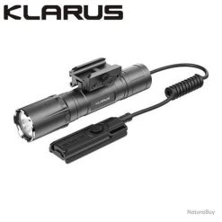 Lampe Torche Klarus GL4 - 3300 Lumens - Rechargeable + Fixation Picatinny + Interrupteur Déporté