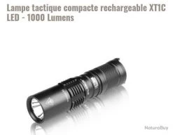 Lampe Tactique Compacte Rechargeable XT1C LED - 1000 Lumens