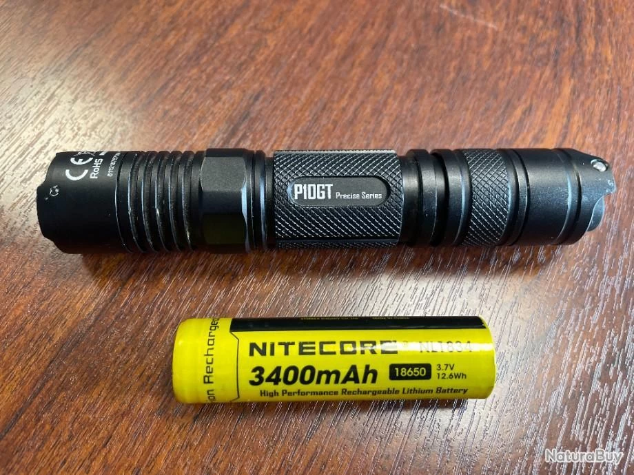 Lampe Torche NITECORE Precise 10GT - P10GT - 900 Lumens - Avec Accu 3 Lampe Torche NITECORE Precise 10GT - P10GT - 900 Lumens - Avec Accu