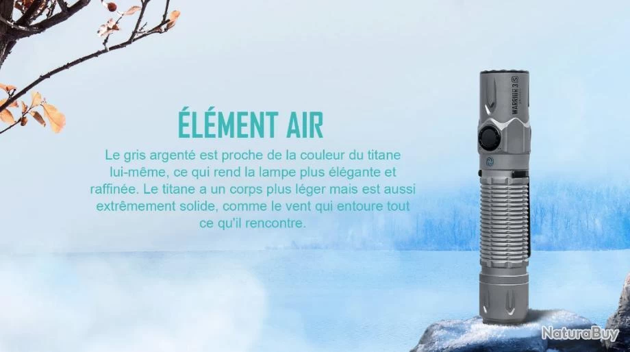 Olight Warrior 3S Air - Lampe Tactique Édition Limitée 5 Éléments 3 Olight Warrior 3S Air - Lampe Tactique Édition Limitée 5 Éléments