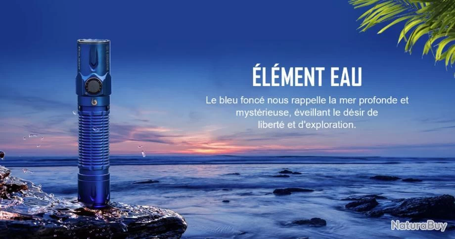 Olight Warrior 3S Water - Lampe Tactique Édition Limitée 5 Éléments 3 Olight Warrior 3S Water - Lampe Tactique Édition Limitée 5 Éléments