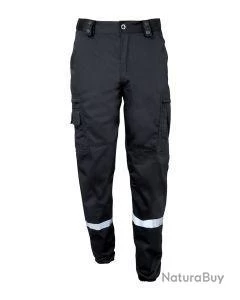 Pantalon Action Cityguard Bande Rétro-réfléchissantes Noir-44