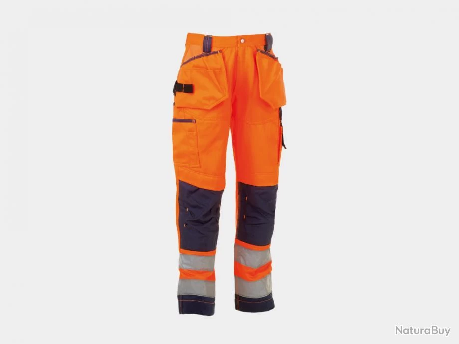 Pantalon Haute Visibilité Déperlant HEROCK Styx Orange Bleu Marine 3 Pantalon Haute Visibilité Déperlant HEROCK Styx Orange Bleu Marine