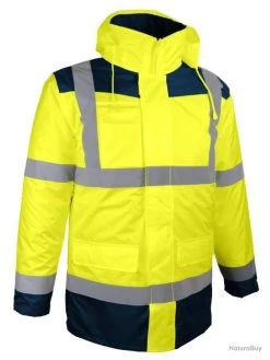 Parka à Haute Visibilité 4 En 1 SINGER SAFETY PARINO PARINA PARIRO Jaune Bleu Marine