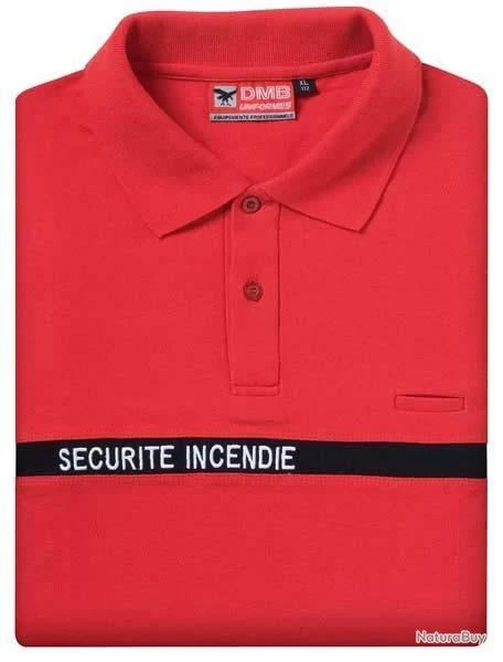 Polo Sécurité Incendie Manche Courte DMB 3 Polo Sécurité Incendie Manche Courte DMB