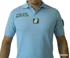 Polo Ciel Police Rurale Manche Courte M