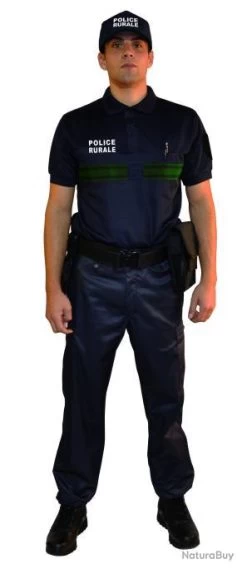 Polo Manches Courtes Marquage Au Choix Police Rurale
