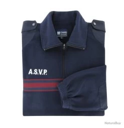 Pull Polaire ASVP Bande Bordeaux