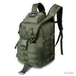 Sac à Dos Tactique Militaire 40L Vert Bandoulière Homme Imperméable Chasse Randonnée Camping