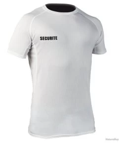 T Shirt Respirant Challenger SECURITE Blanc BLANC