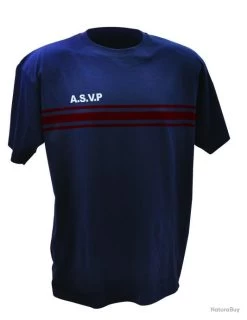 TEE SHIRT Coton MC MARINE BANDES BORDEAUX A.S.V.P.