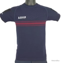 Tee-shirt ASVP AIRFLOW MC Bandes Bordeaux XL