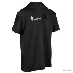 Tee Shirt Cooldry Gendarmerie Noir Gendarmerie Départementale