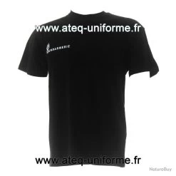 Tee Shirt Coton GENDARMERIE Noir