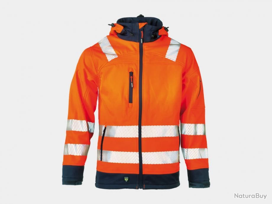 Veste Softshell Haute Visibilité HEROCK Gregor Orange 3 Veste Softshell Haute Visibilité HEROCK Gregor Orange