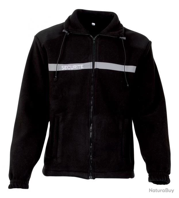 Blouson Polaire Sécurité Mixte CityGuard Noir-XXXXL 4 Blouson Polaire Sécurité Mixte CityGuard Noir-XXXXL – Image 2