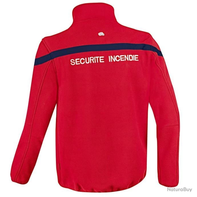 Blouson Polaire Sécu-One Sécurité Incendie XS ROUGE 4 Blouson Polaire Sécu-One Sécurité Incendie XS ROUGE – Image 2