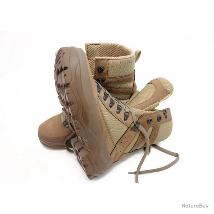 Chaussures De Combat Félin Désert, Sable, Orig. Armée Française 4 Chaussures De Combat Félin Désert, Sable, Orig. Armée Française – Image 2