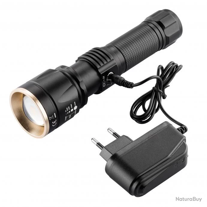 Lampe Tactique Rechargeable NUM'AXES Led 1000 Lumens 4 Lampe Tactique Rechargeable NUM'AXES Led 1000 Lumens – Image 2