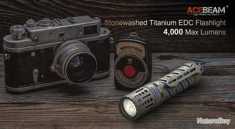 Lampe Torche Acebeam E70 TI Titane - 4000 Lumens - 220 Mètres De Portée 4 Lampe Torche Acebeam E70 TI Titane - 4000 Lumens - 220 Mètres De Portée – Image 2