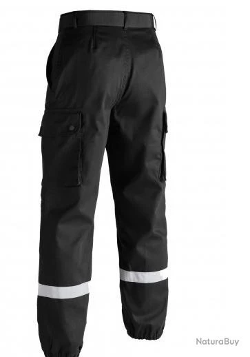 Pantalon Sécurité F2 Bandes Rétro Réfléchissantes Noir A10 4 Pantalon Sécurité F2 Bandes Rétro Réfléchissantes Noir A10 – Image 2