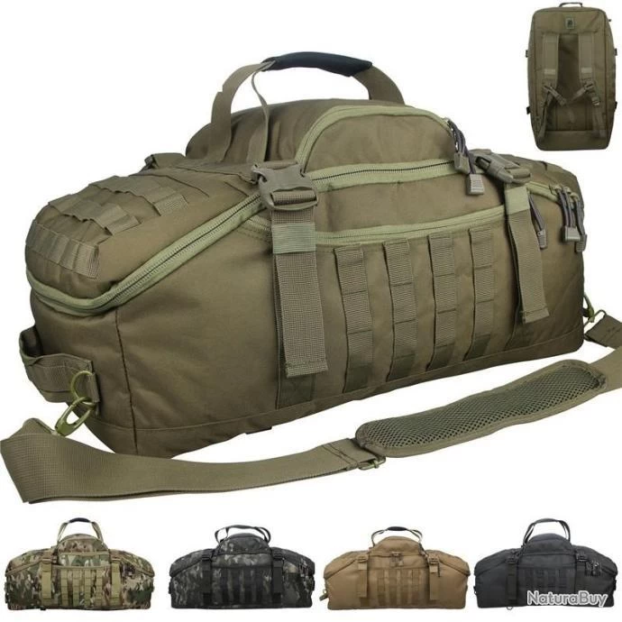 Sac à Dos Tactique - 40L VERT - Militaire Mixte & Polyvalent - Tissu Très Résistant 600D - Chasse 4 Sac à Dos Tactique - 40L VERT - Militaire Mixte & Polyvalent - Tissu Très Résistant 600D - Chasse – Image 2