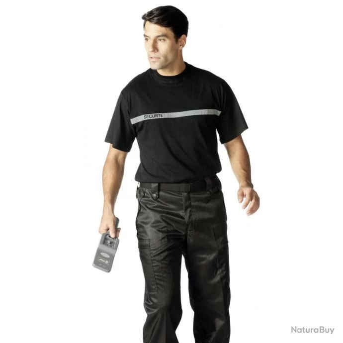 Tee Shirt Sécu One Sécurité Bande Grise NOIR 4 Tee Shirt Sécu One Sécurité Bande Grise NOIR – Image 2