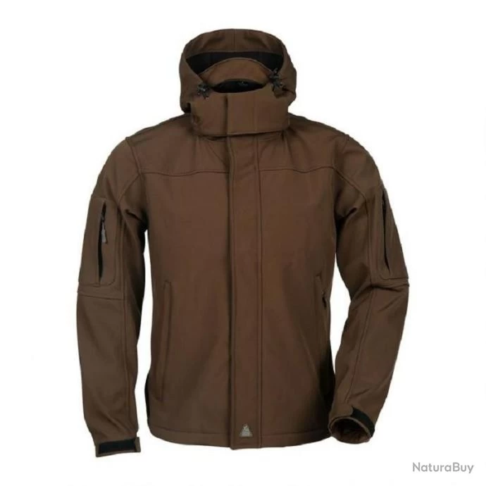 VESTE SOFTSHELL BAROUD TREX MARRON AVEC INTERIEUR POLAIRE 4 VESTE SOFTSHELL BAROUD TREX MARRON AVEC INTERIEUR POLAIRE – Image 2