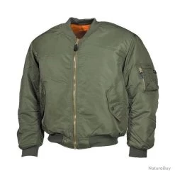 Blouson Bombers Aviateur MA1 CityGuard - Vert Kaki