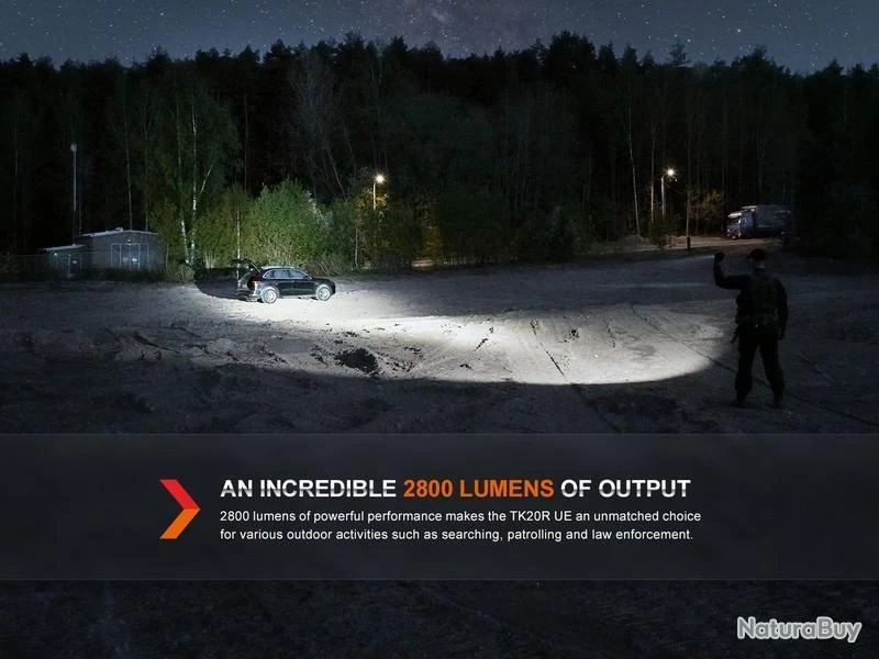 Lampe Torche Tactique Fenix TK20R UE Gris - 2800 Lumens - Rechargeable 5 Lampe Torche Tactique Fenix TK20R UE Gris - 2800 Lumens - Rechargeable – Image 3