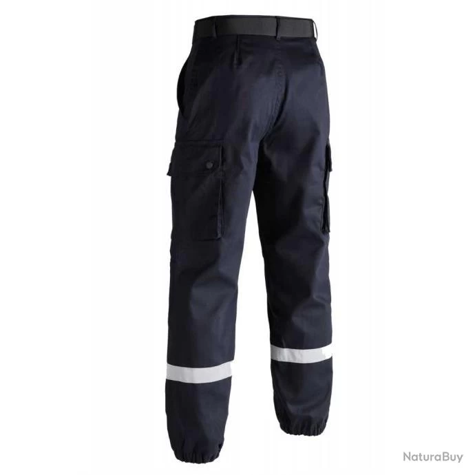 Pantalon F2 Bandes Rétro Réfléchissantes Bleu BLEU 5 Pantalon F2 Bandes Rétro Réfléchissantes Bleu BLEU – Image 3