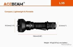 Lampe Torche Acebeam L35 - 5000 Lumens - 480 Mètres De Portée 15 Lampe Torche Acebeam L35 - 5000 Lumens - 480 Mètres De Portée -L'équipement tactique est un véritable gagnant. 00004 Lampe Torche Acebeam L35 5000 Lumens 480 metres de portee