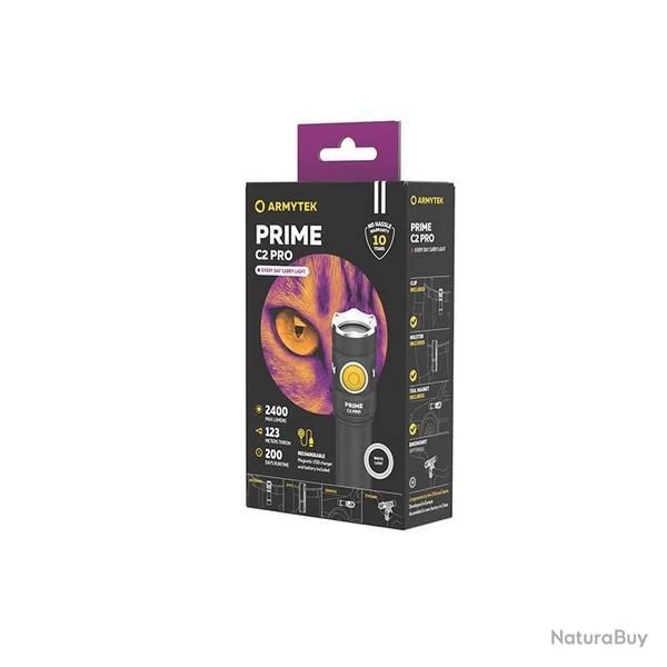 Lampe Torche Armytek Prime C2 PRO V4 Magnet USB ? 2400 Lumens WHITE 6 Lampe Torche Armytek Prime C2 PRO V4 Magnet USB ? 2400 Lumens WHITE – Image 4