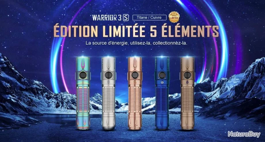 Olight Warrior 3S Air - Lampe Tactique Édition Limitée 5 Éléments 6 Olight Warrior 3S Air - Lampe Tactique Édition Limitée 5 Éléments – Image 4
