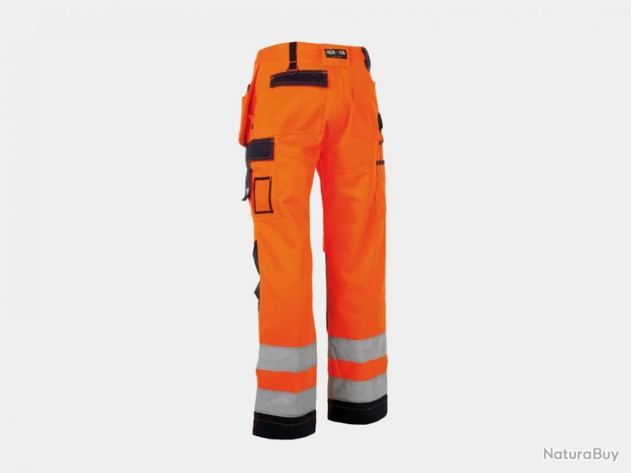 Pantalon Haute Visibilité Déperlant HEROCK Styx Orange Bleu Marine 6 Pantalon Haute Visibilité Déperlant HEROCK Styx Orange Bleu Marine – Image 4