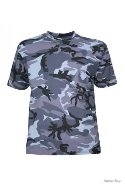 T Shirt CityGuard Camo Urbain Bleu