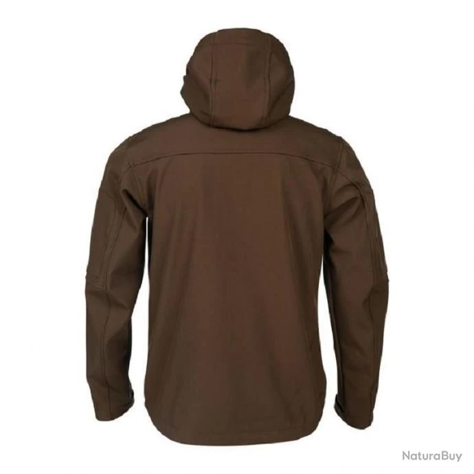 VESTE SOFTSHELL BAROUD TREX MARRON AVEC INTERIEUR POLAIRE 6 VESTE SOFTSHELL BAROUD TREX MARRON AVEC INTERIEUR POLAIRE – Image 4