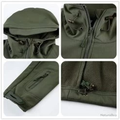 Veste à Capuche Militaire Imperméable Ultra Résistante Coupe Vent Camping Randonnée Chasse Noir Camo -L'équipement tactique est un véritable gagnant. 00004 Veste a Capuche Militaire Impermeable Ultra Resistante Coupe Vent Camping Randonnee Chasse Noir Camo