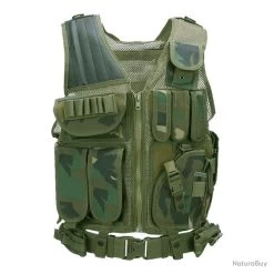 Gilet Tactique Prédator (Couleur Camouflage ICC FG) -L'équipement tactique est un véritable gagnant. 00005 Gilet tactique predator Couleur Camouflage ICC FG