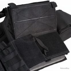 Gilet Porte Plaque Noir - Arma Protec -L'équipement tactique est un véritable gagnant. 00005 Gilet porte plaque Noir Arma Protec