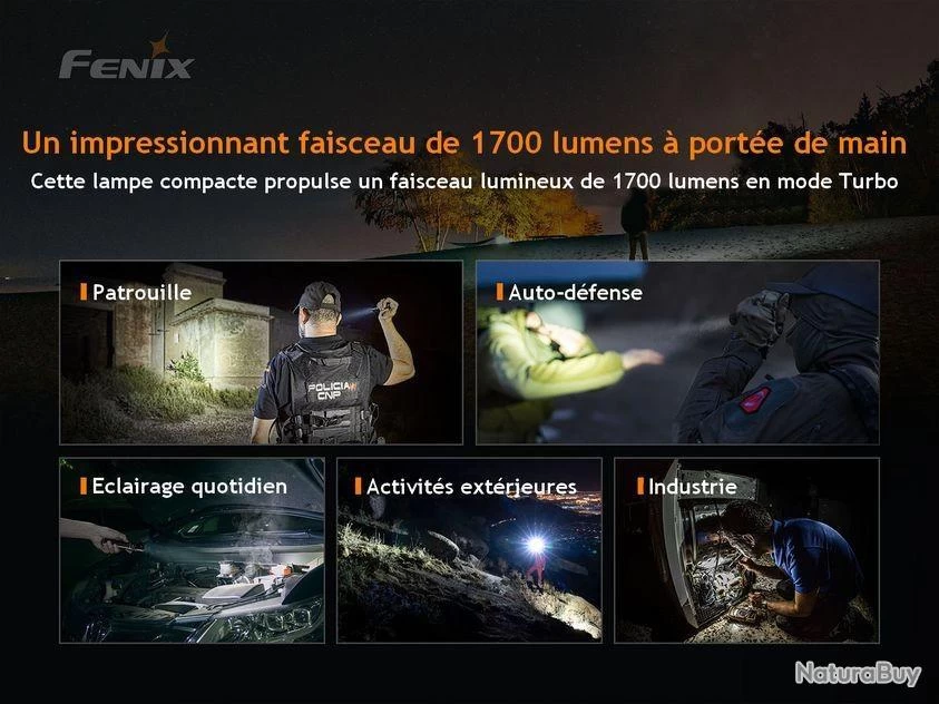 Lampe Torche Fenix PD35 V3.0 - 1700 Lumens 7 Lampe Torche Fenix PD35 V3.0 - 1700 Lumens – Image 5