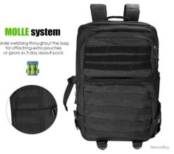 Sac à Dos Style Militaire 40L Grand Volume Sac à Dos Multifonction Pour CHASSE TREKKING RANDO -L'équipement tactique est un véritable gagnant. 00005 Sac a Dos Style Militaire 40L Grand Volume Sac a Dos Multifonction pour CHASSE TREKKING RANDO