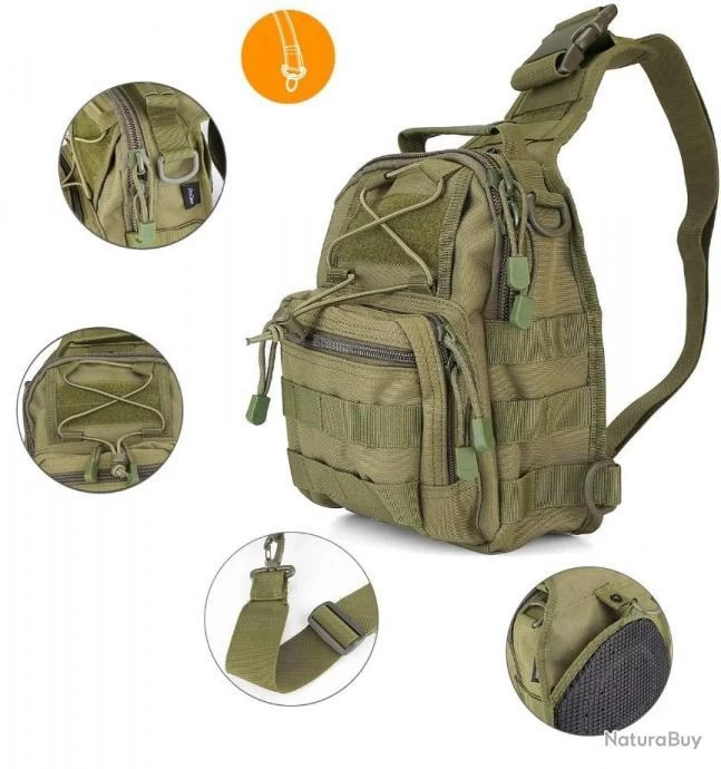 Sac à Dos Tactique Militaire Multifonction Randonnée Pêche Chasse Camping Outdoor Escalade Vert 7 Sac à Dos Tactique Militaire Multifonction Randonnée Pêche Chasse Camping Outdoor Escalade Vert – Image 5