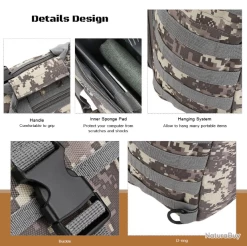 Bagage Multifonction Militaire Tactique - Toute Activité Extérieure - Modèle Camouflage Forêt -L'équipement tactique est un véritable gagnant. 00006 Bagage multifonction militaire tactique Toute activite exterieure Modele camouflage foret
