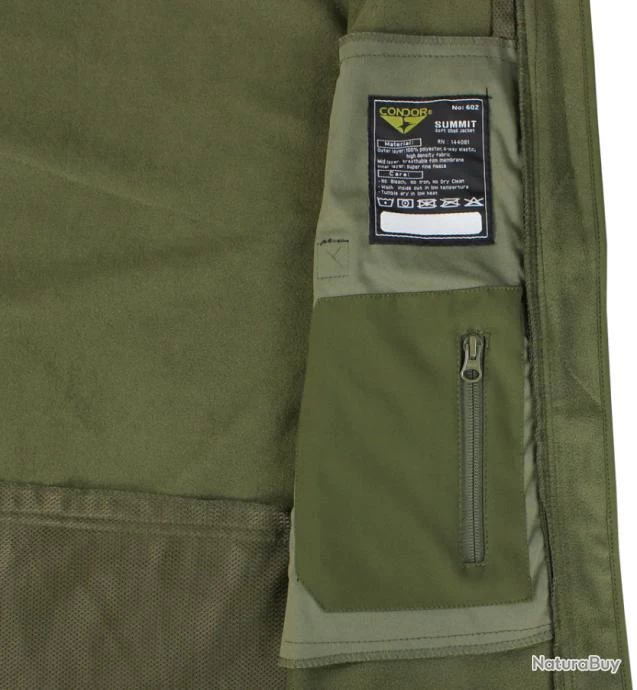 Blouson Softshell "Condor Summit" Vert 3XL 8 Blouson Softshell "Condor Summit" Vert 3XL – Image 6